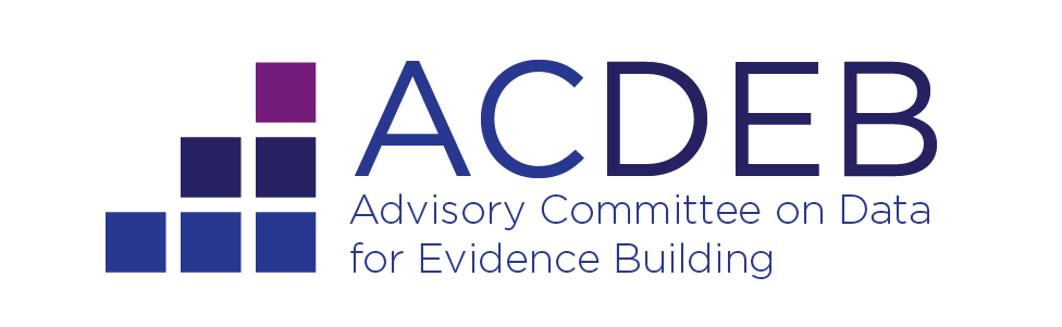 Logo for the Advisory Committee on Data for Evidence Building.