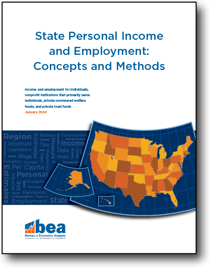 Cover image of State Personal Income and Employment: Concepts and Methods document.