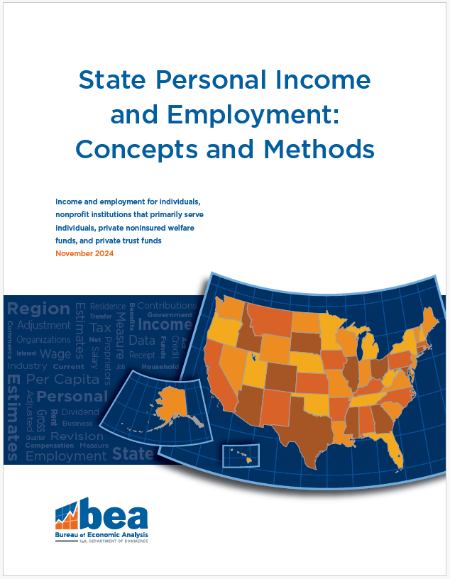 Cover image of State Personal Income and Employment: Concepts and Methods document.